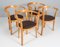 Dining Chairs in Beech and Leather from Farstrup, 1960s, Set of 4 2