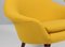 Lounge Chairs in Yellow Model 187 attributed to Hans Olsen for Hallingdal from Kvadrat, 1950s, Set of 2 3