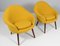 Lounge Chairs in Yellow Model 187 attributed to Hans Olsen for Hallingdal from Kvadrat, 1950s, Set of 2 2