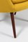 Poltrone gialle modello 187 attribuite a Hans Olsen per Hallingdal di Kvadrat, anni '50, set di 2, Immagine 4