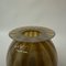 Vintage Glass Hand Blown Striped Vase, 1950s 6