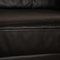 Orion 1 Leather Two Seater Black Sofa from Draenert 3