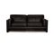 Orion 1 Leather Two Seater Black Sofa from Draenert 1
