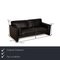 Orion 1 Leather Two Seater Black Sofa from Draenert 2