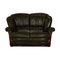 Leather Loveseat Dark Green Sofa by Nieri Alberto 1