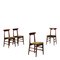 Vintage Stühle aus Teakholz & gepolstertem Sitzschaumstoff, 1960er, 4er Set 1