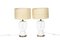 20th Century White and Matte Opaline Lamps, Set of 2, Image 1