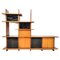 Mid-Century Modern Wall Unit attributed to Saporiti, Italy, 1970s 1