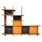 Mid-Century Modern Wall Unit attributed to Saporiti, Italy, 1970s, Image 1