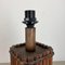 Large Hollywood Regency Dark Wooden Tiki Table Light, Italy, 1970s 18