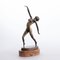 Modèle Art Déco en Bronze Patiné de Nu Dancer par Szoke, 1930s 1