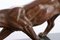 Panthère Musclée Art Déco en Bronze Patiné sur Socle en Marbre avec Garnitures en Laiton, 1930s 6