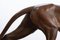 Panthère Musclée Art Déco en Bronze Patiné sur Socle en Marbre avec Garnitures en Laiton, 1930s 7