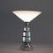 Art Deco Table Lamp on Stepped Glass Base with Original Opal Glass Coolie Shade, Image 2