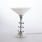 Art Deco Table Lamp on Stepped Glass Base with Original Opal Glass Coolie Shade, Image 1
