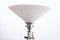 Art Deco Table Lamp on Stepped Glass Base with Original Opal Glass Coolie Shade, Image 6
