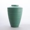 Art Deco Matt Green Glazed Shoulder Vase by Keith Murray for Wedgwood, 1930s 1