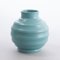 Petit Vase Bombe Art Déco Bleu Verni Mat par Keith Murray pour Wedgwood, 1930s 1