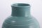 Vase Art Déco Côtelé Verni Bleu Mat par Keith Murray pour Wedgwood, 1930s 3