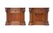 Carved Walnut Bedside Tables, Roncoroni, Italy, Set of 2 1