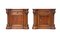 Carved Walnut Bedside Tables, Roncoroni, Italy, Set of 2, Image 1