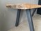 Braune Vintage Holzbank 10