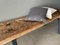 Vintage Brown Wooden Bench 9