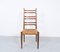 Teak & Wicker Dining Chairs with Ladder Back, 1960s, Set of 4 8