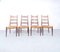 Teak & Wicker Dining Chairs with Ladder Back, 1960s, Set of 4 2