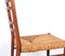 Teak & Wicker Dining Chairs with Ladder Back, 1960s, Set of 4 11