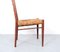 Teak & Wicker Dining Chairs with Ladder Back, 1960s, Set of 4 10