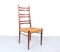 Teak & Wicker Dining Chairs with Ladder Back, 1960s, Set of 4 5