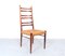 Teak & Wicker Dining Chairs with Ladder Back, 1960s, Set of 4, Image 5