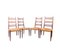 Teak & Wicker Dining Chairs with Ladder Back, 1960s, Set of 4 1