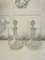 Jarras victorianas de vidrio tallado, década de 1880. Juego de 2, Imagen 2