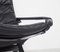 Black Leather Flex Armchair with Ottoman by Ingmar Relling for Westnofa, 1970s, Set of 2 8