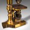 Englisches Monokulares Mikroskop aus Messing, 1900er 7