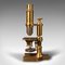 English Monocular Microscope in Brass, 1900s, Image 1