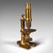 English Monocular Microscope in Brass, 1900s, Image 2