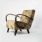 Fauteuil en Tissu d'Ameublement Original par Jindřich Halabala pour Up Závody, Czechoslovakia, 1950s 1