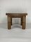 Brutalist Dutch Square Oak Coffee Table, 1960s, Image 10