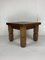 Brutalist Dutch Square Oak Coffee Table, 1960s, Image 6