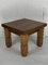 Brutalist Dutch Square Oak Coffee Table, 1960s, Image 4