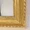 Espejo Louis Philippe dorado en hoja de oro, década de 1860, Imagen 7