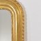 Espejo Louis Philippe dorado en hoja de oro, década de 1860, Imagen 6
