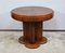 Art Deco Side Table in Mahogany attributed to Jules Leleu for Maison Leleu, 1940s 1