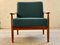 Scandinavian Modern Easy Chair in Teak & Upholstered with Hallingdal by Goldfeder, 1960s 15