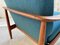 Scandinavian Modern Easy Chair in Teak & Upholstered with Hallingdal by Goldfeder, 1960s 13