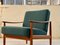 Scandinavian Modern Easy Chair in Teak & Upholstered with Hallingdal by Goldfeder, 1960s, Image 12