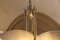 Art Deco Chandelier with Beak Shaped Alabaster Bowls and Silver Matt Metal, 1990s, Image 23